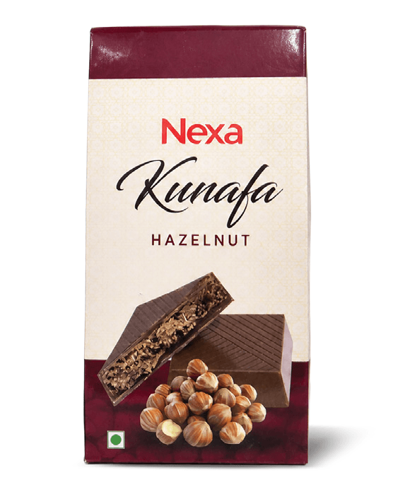 Hazelnut Kunafa 180g (10 Pcs) — Kunafa by Nexa Chocolate Factory