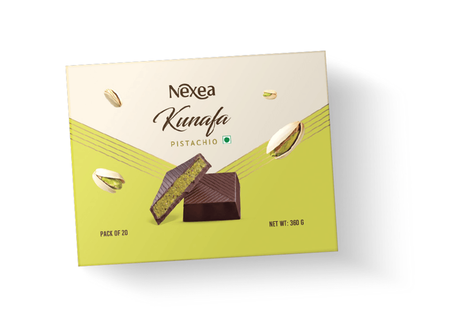 Pistachio Kunafa 360g (20 Pcs) — Kunafa by Nexa Chocolate Factory