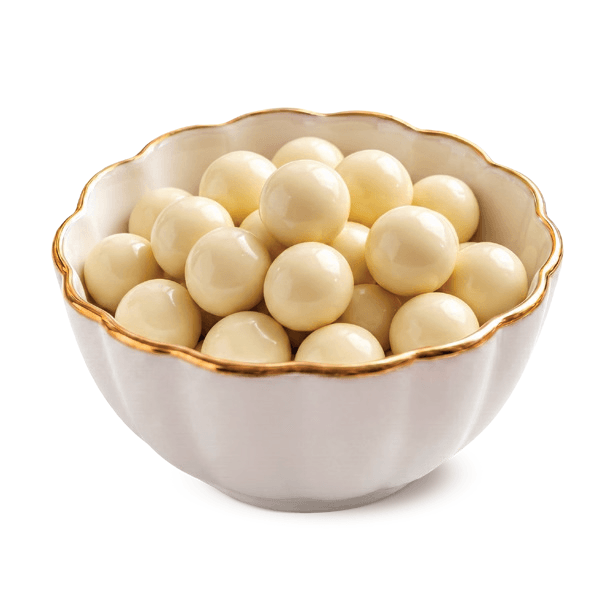 Small White Chocolate Rice Balls — Chocolate Balls by Nexa Chocolate Factory